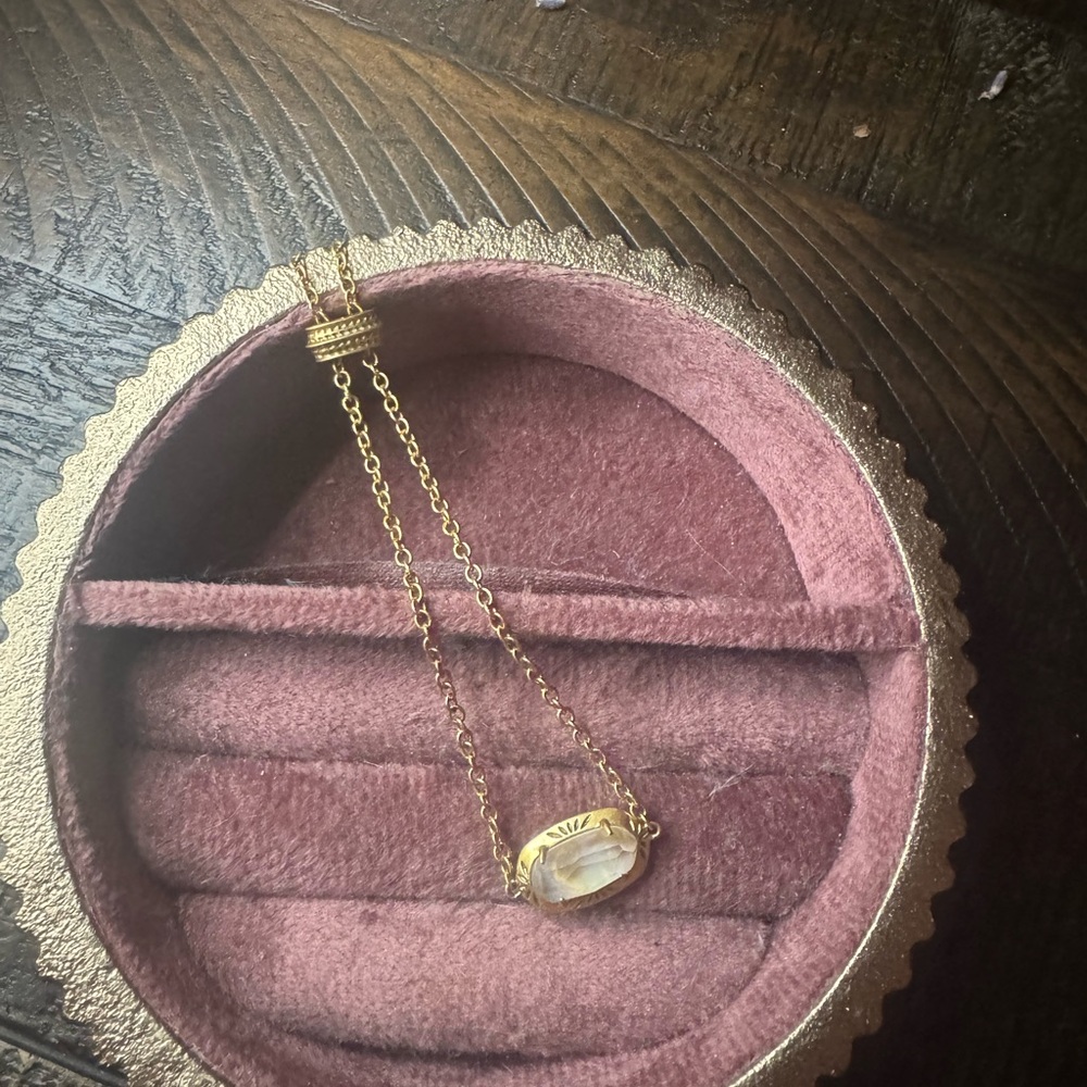 Kendra Scott Yellow Rose Adjustable Bracelet with Pale Opal Crystal